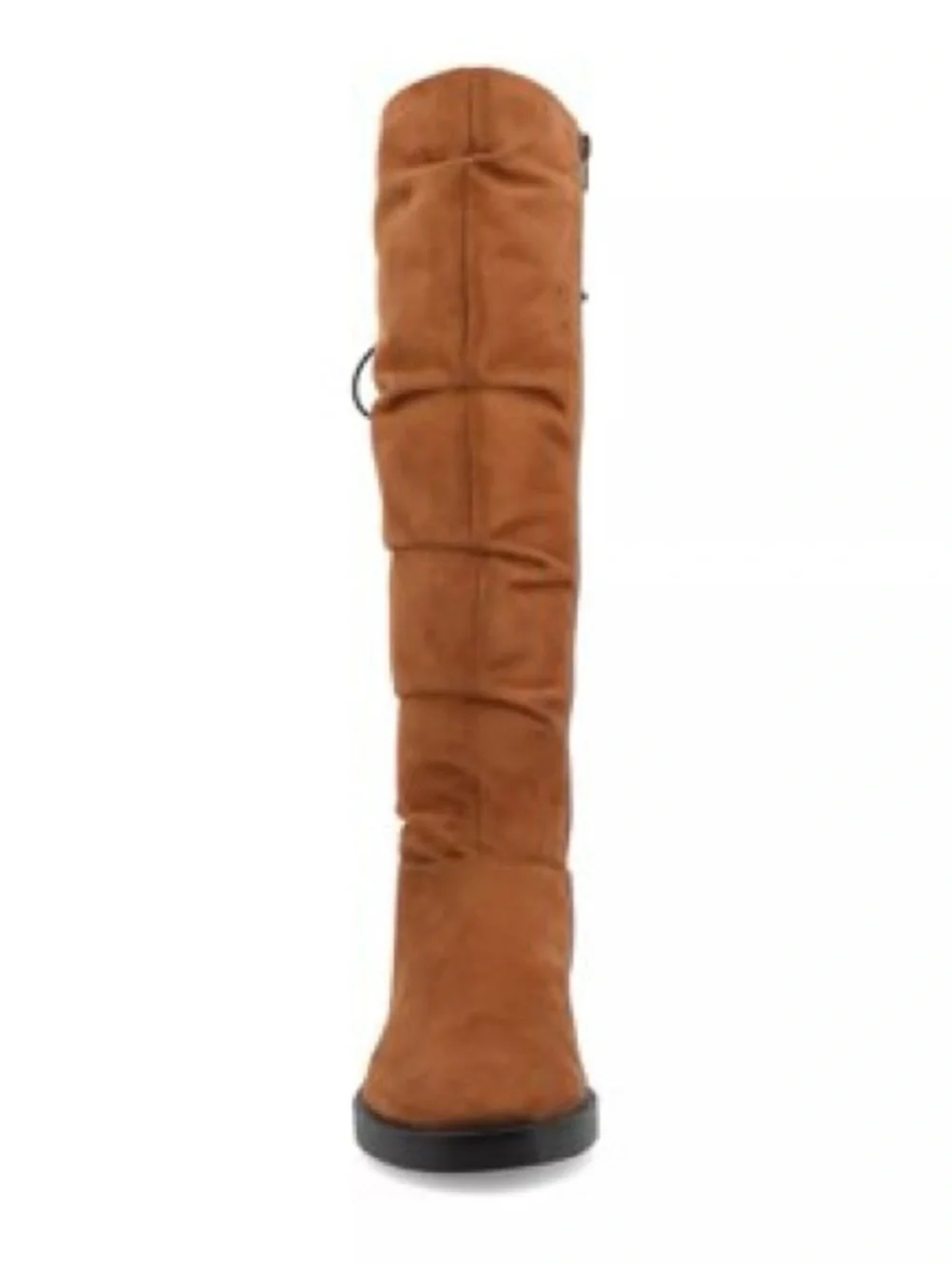 Journee Collection Tan Suede Over-the-Knee Slouch Boots